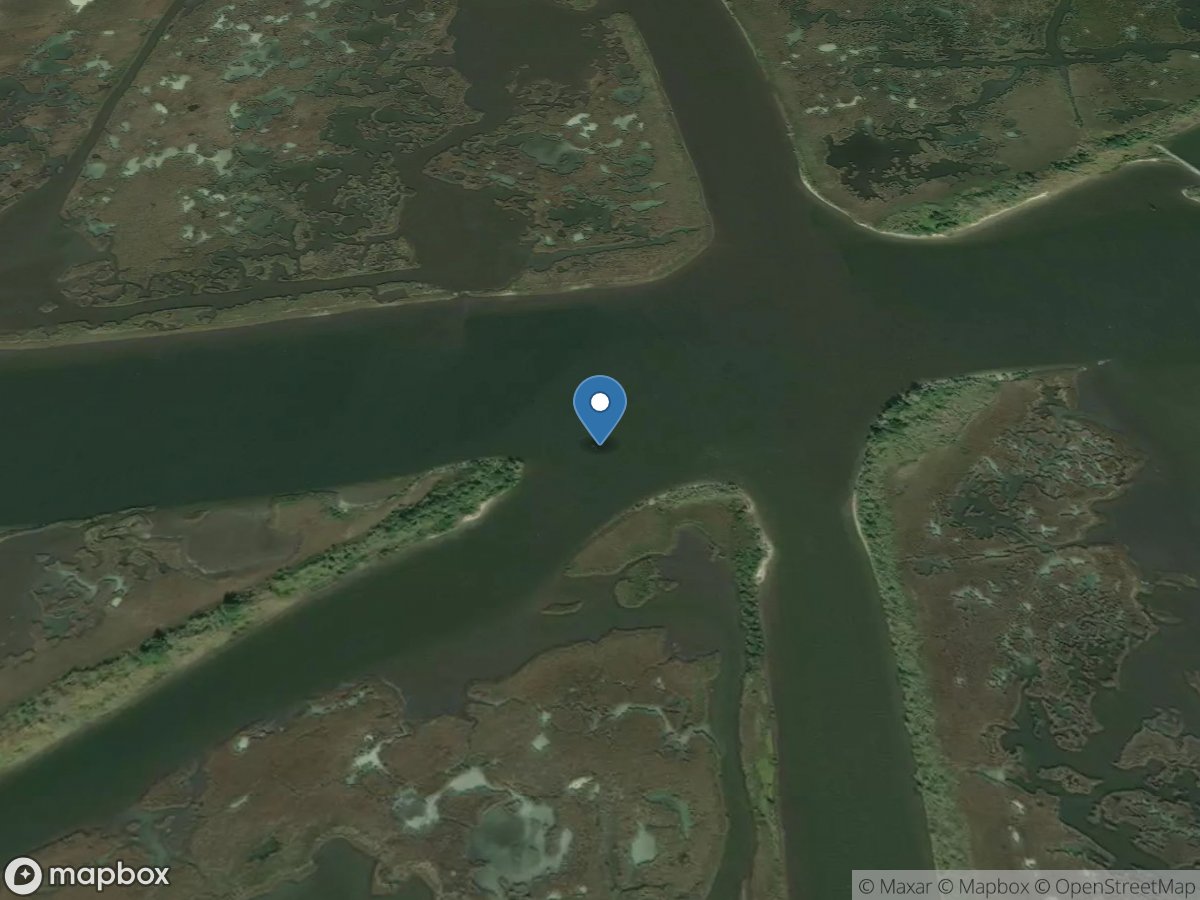 Southwestern Louisiana Canal East of Leeville, LA location