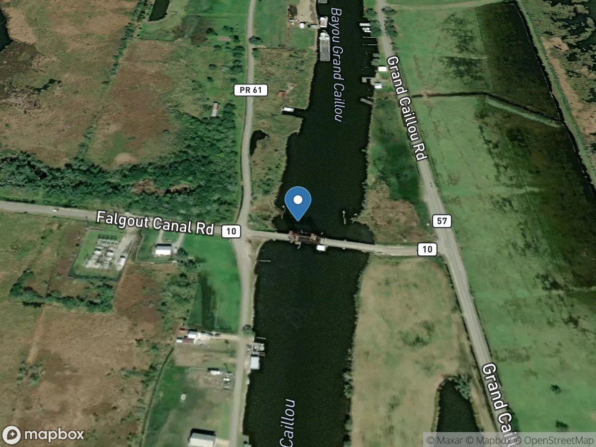 Bayou Grand Caillou at Dulac, LA location