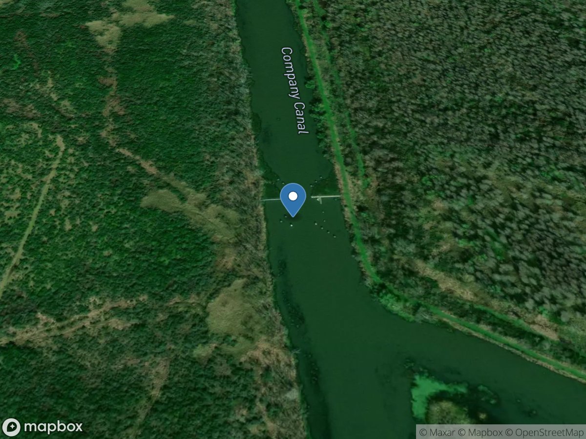 Company Canal at Salt Barrier near Lockport, LA location