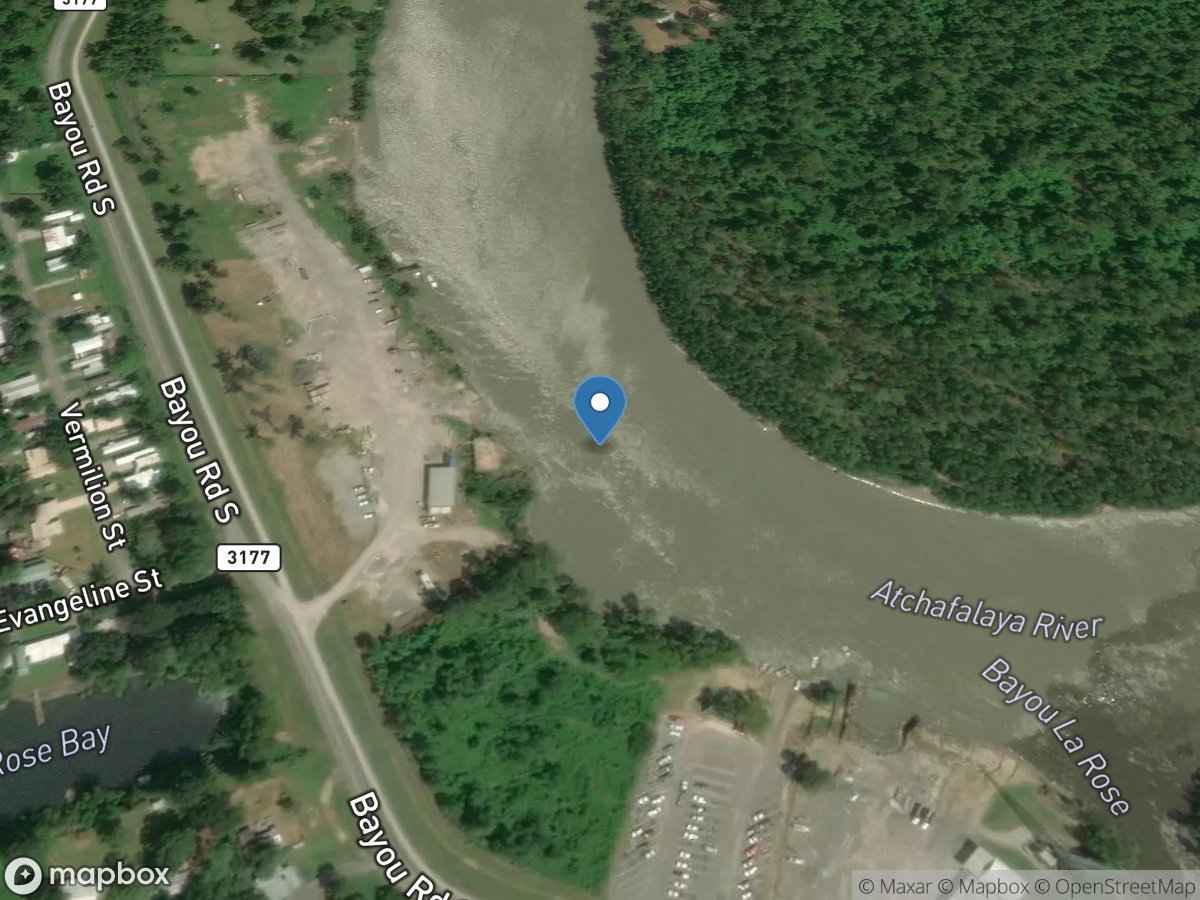 Atchafalaya River at Butte La Rose, LA location