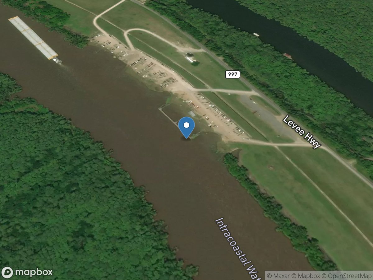 Intracoastal Waterway southwest of Pierre Part, LA location