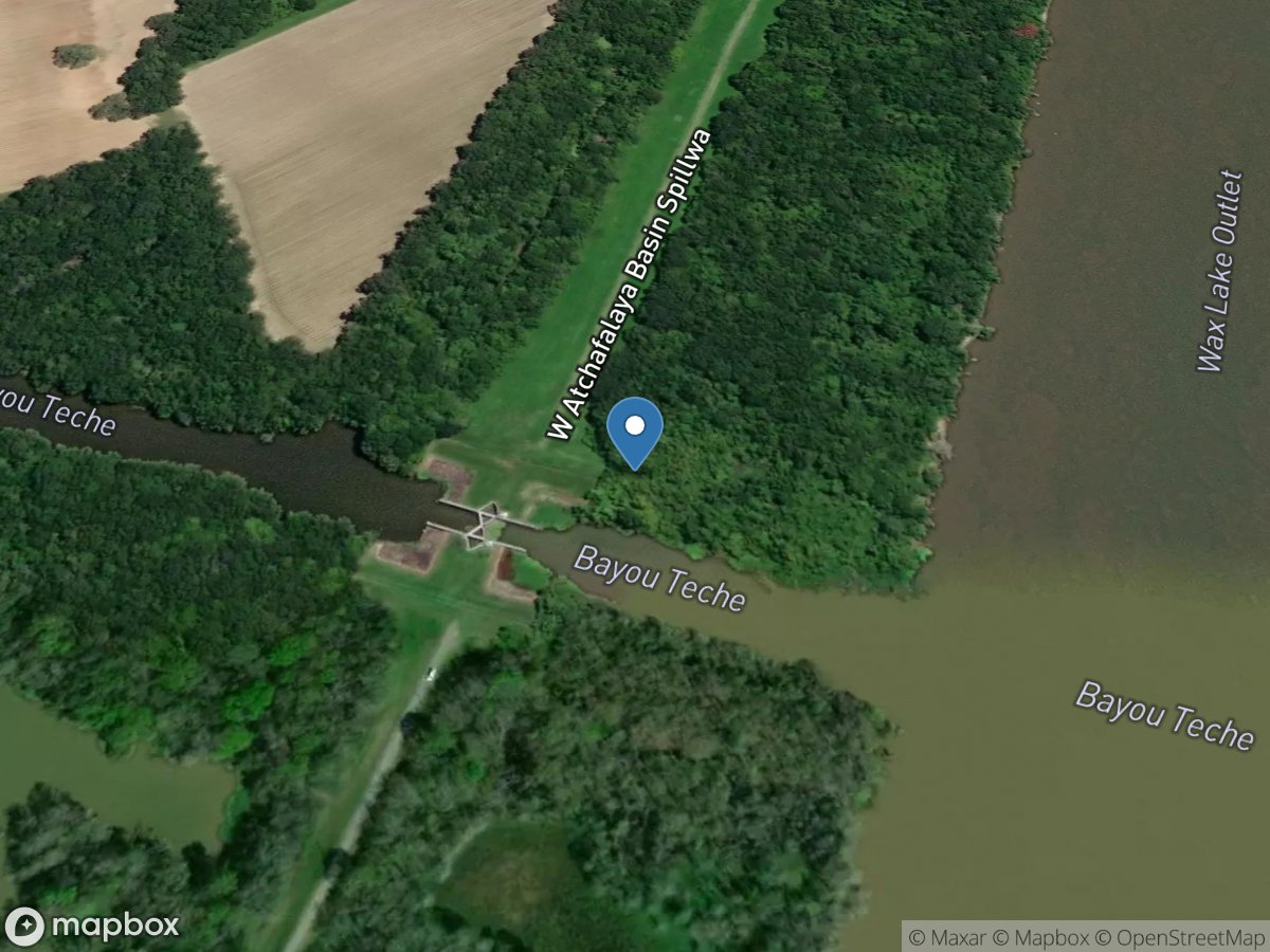 Bayou Teche East of Calumet Flood Gate at Calumet, LA location