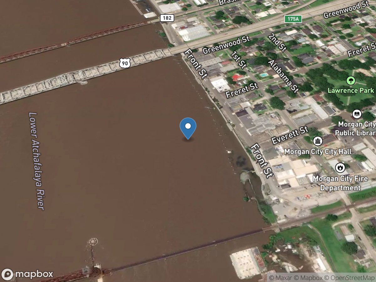 (COE) Lower Atchafalya River at Morgan City, LA location