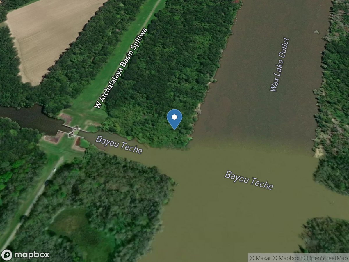 Bayou Teche West of Calumet Flood Gate at Calumet, LA location