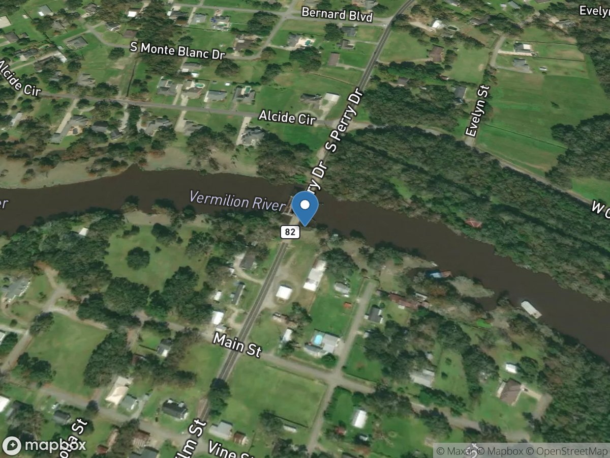 Vermilion River at Perry, LA location