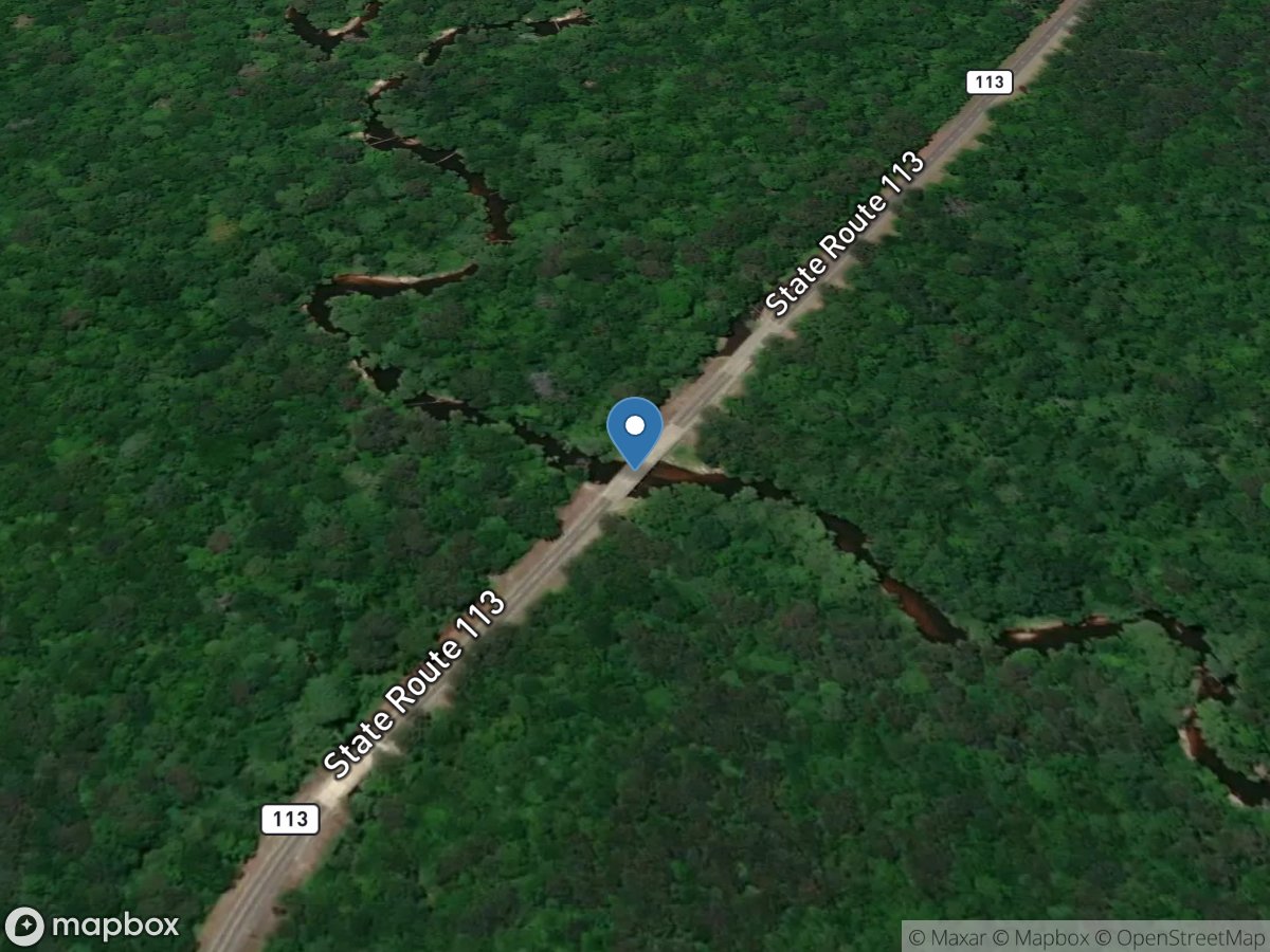 Bundick Creek north of Dry Creek, LA location