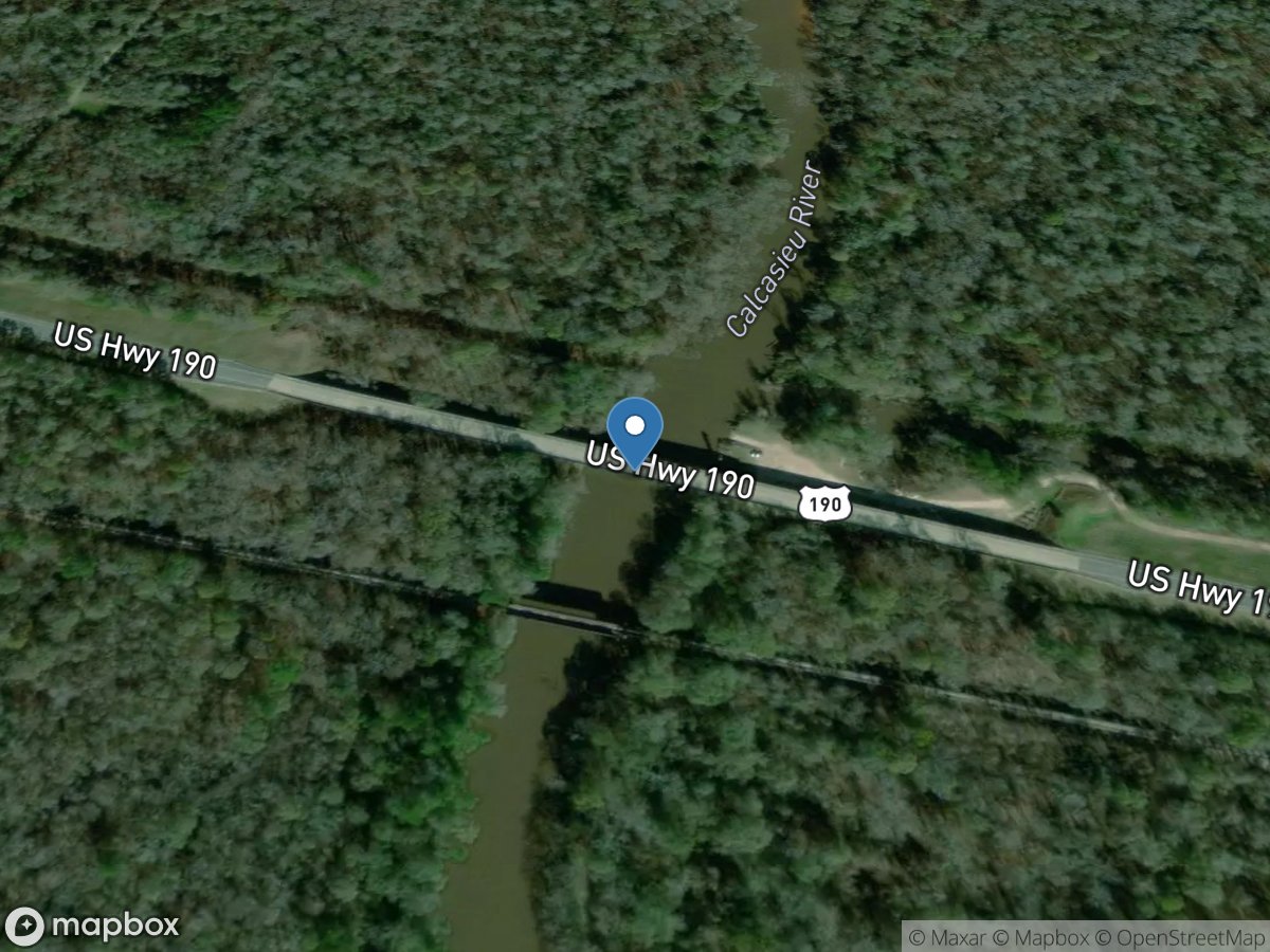 Calcasieu River near Kinder, LA location