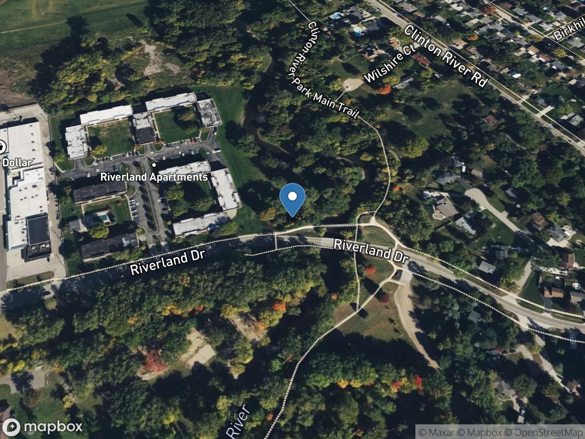 Clinton River at Sterling Heights, MI location