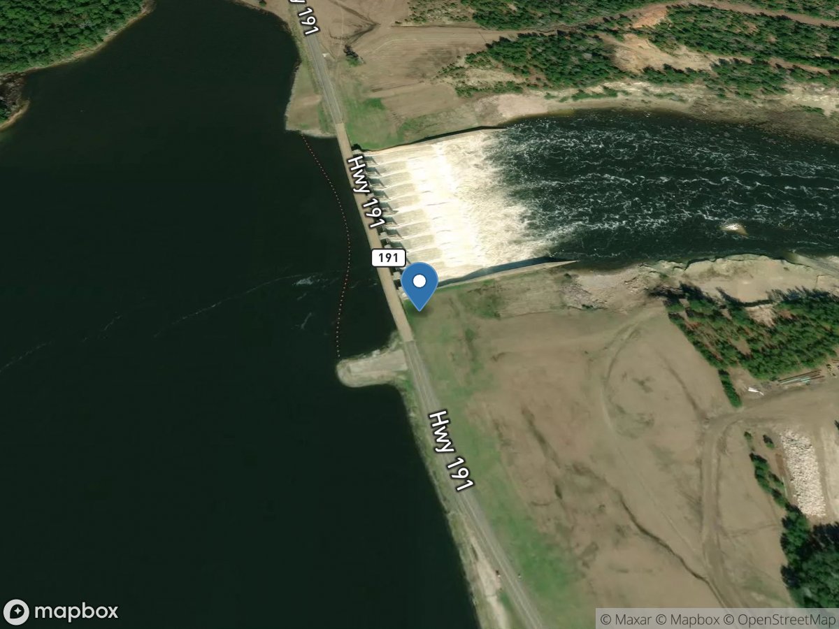 Sabine Rv at Toledo Bd Spillway near Burkeville, TX location