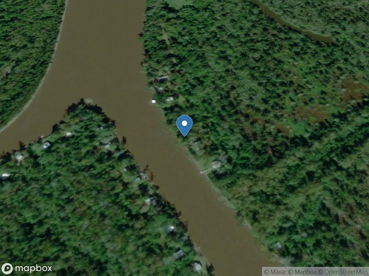 Center Lower Lake Long Pass Northeast of Jeanerette, LA location