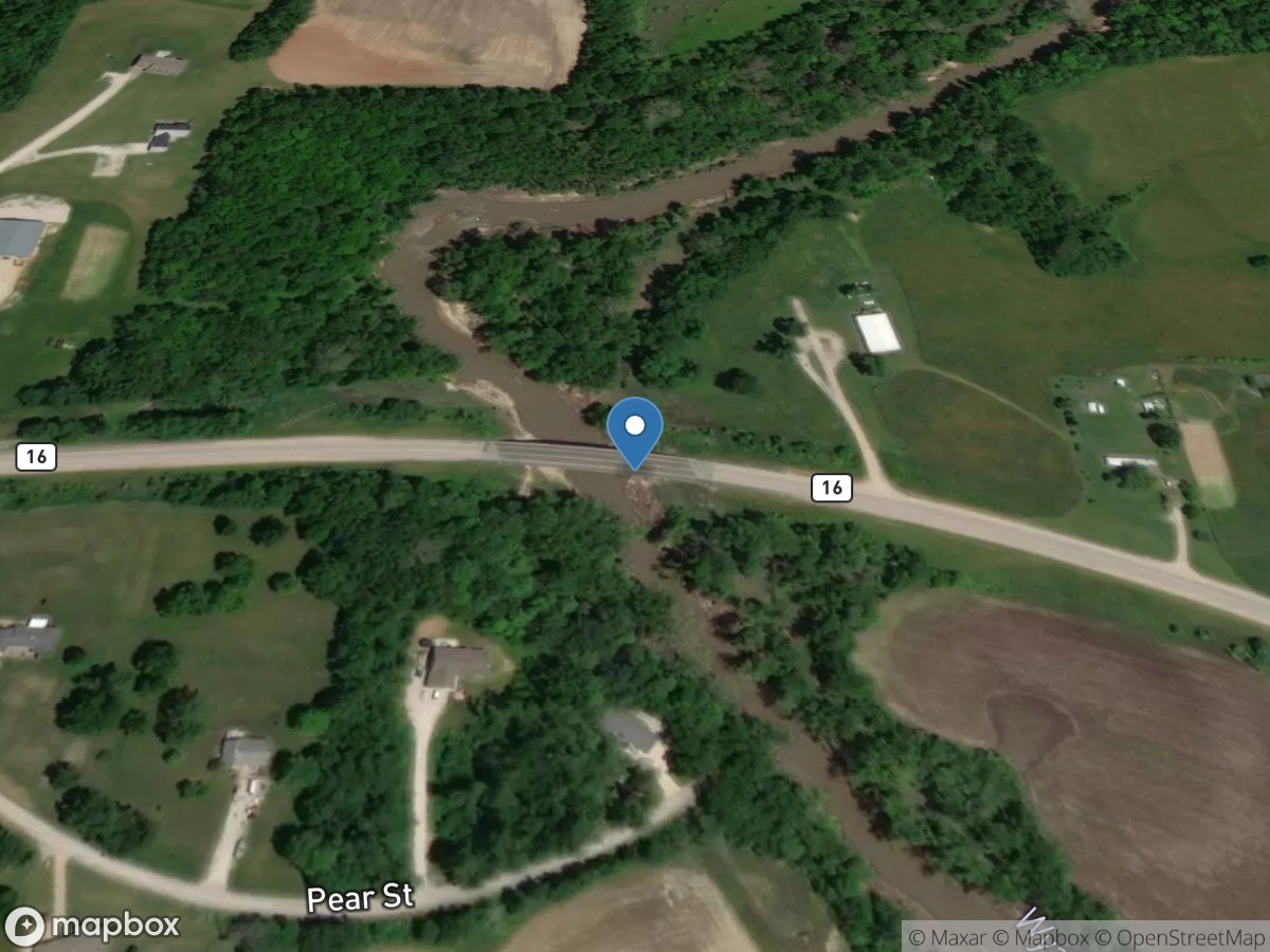 Wyaconda River above Canton, MO location