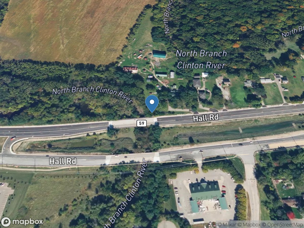 North Branch Clinton River near Mt. Clemens, MI location