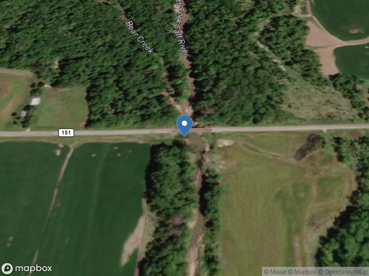 North Fork Salt River at Hagers Grove, MO location