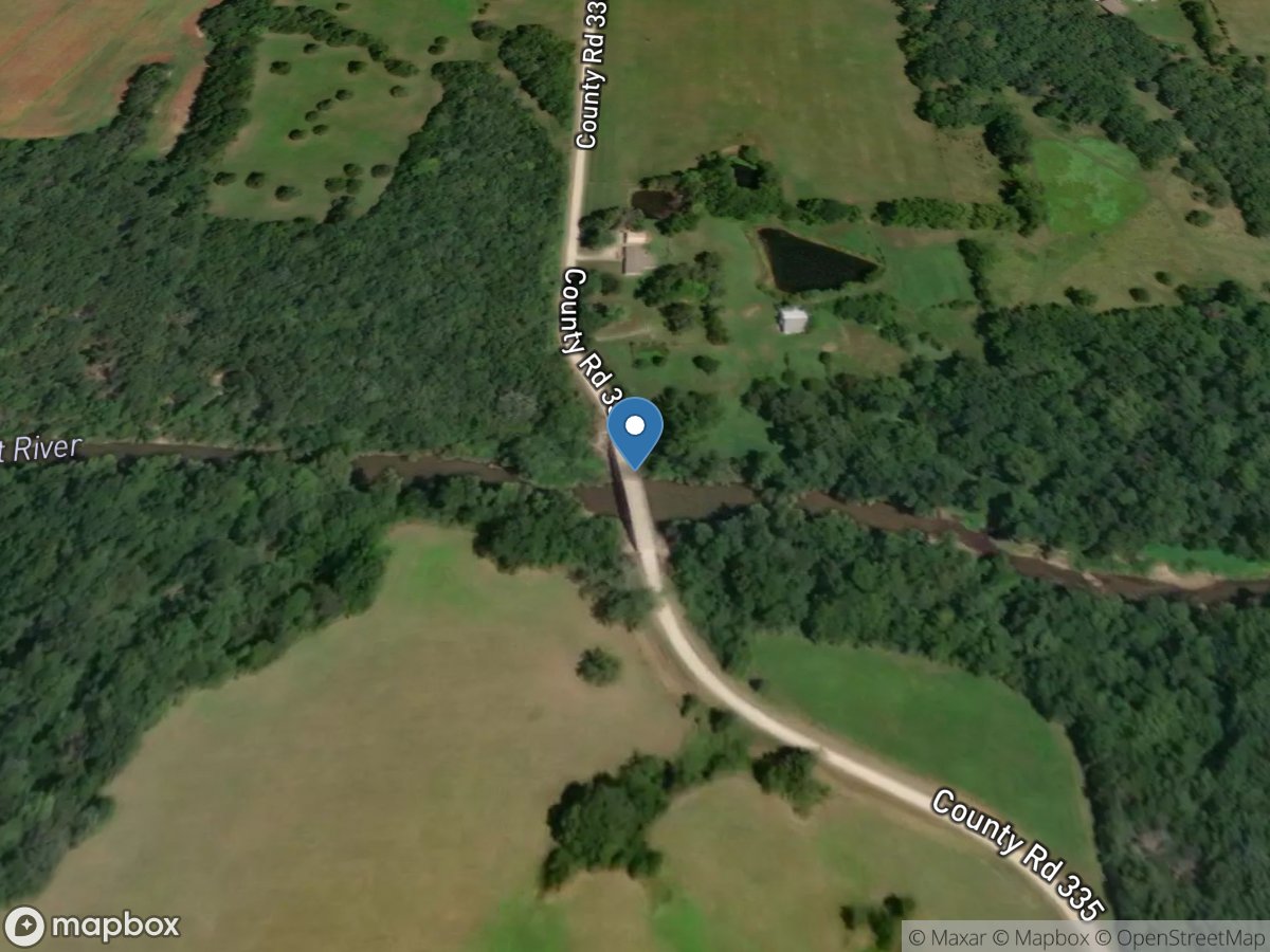 South Fork Salt River above Santa Fe, MO location