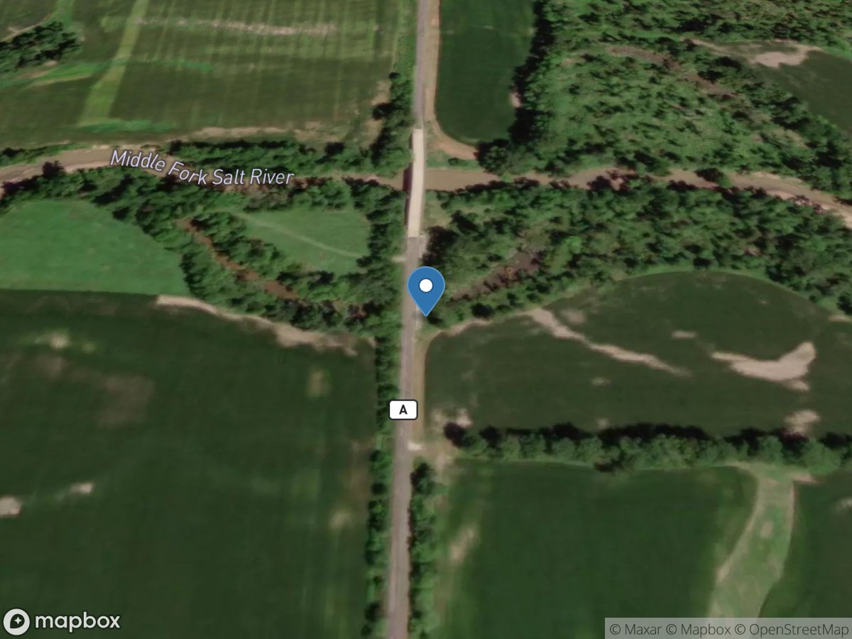 Middle Fork Salt River near Holliday, MO location