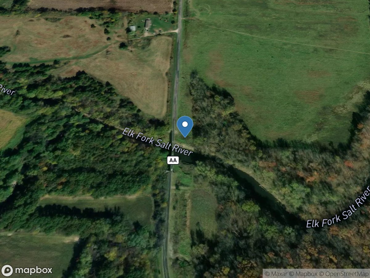 Elk Fork Salt River near Madison, MO location