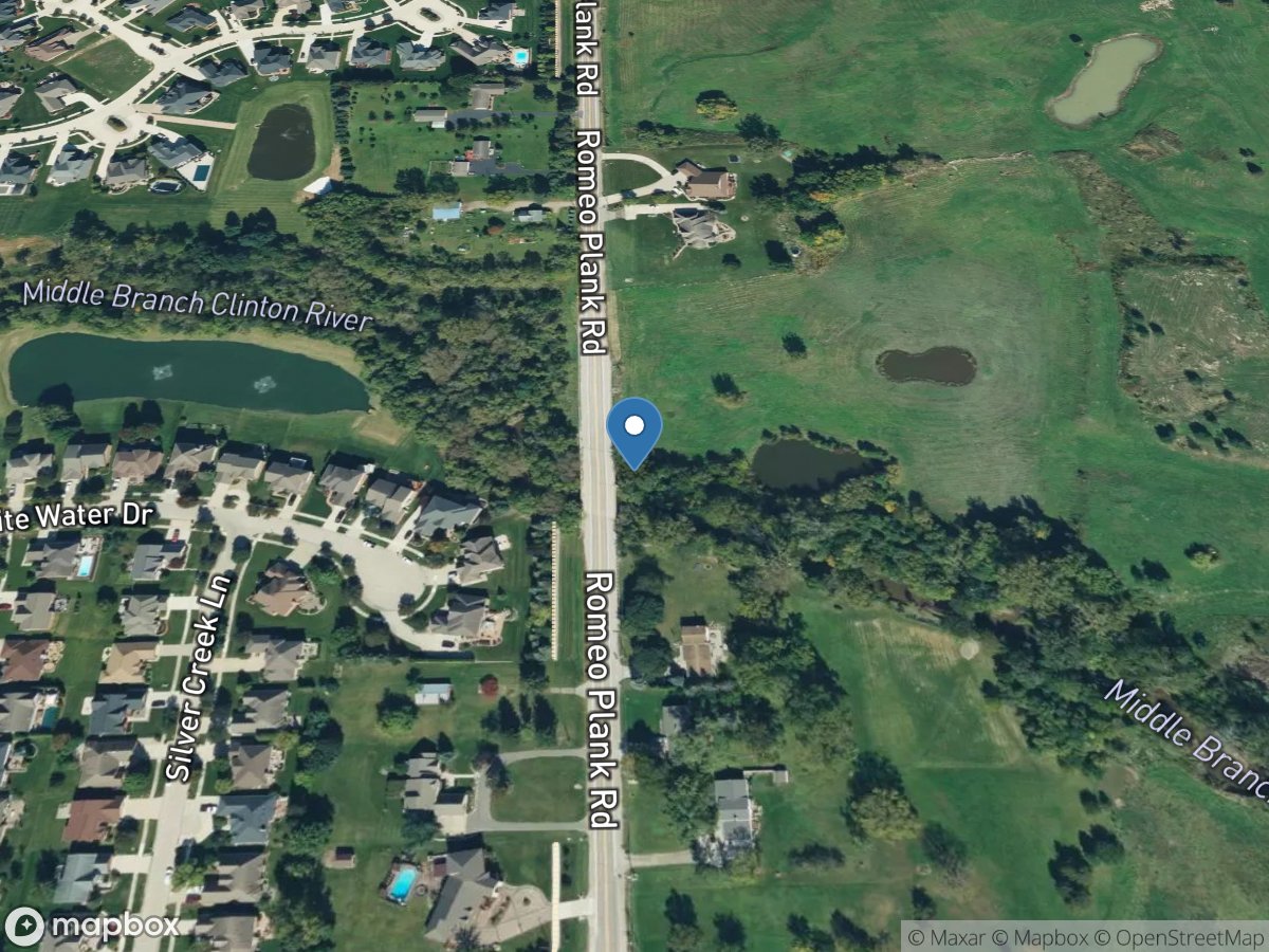 Middle Branch Clinton River at MacOmb, MI location