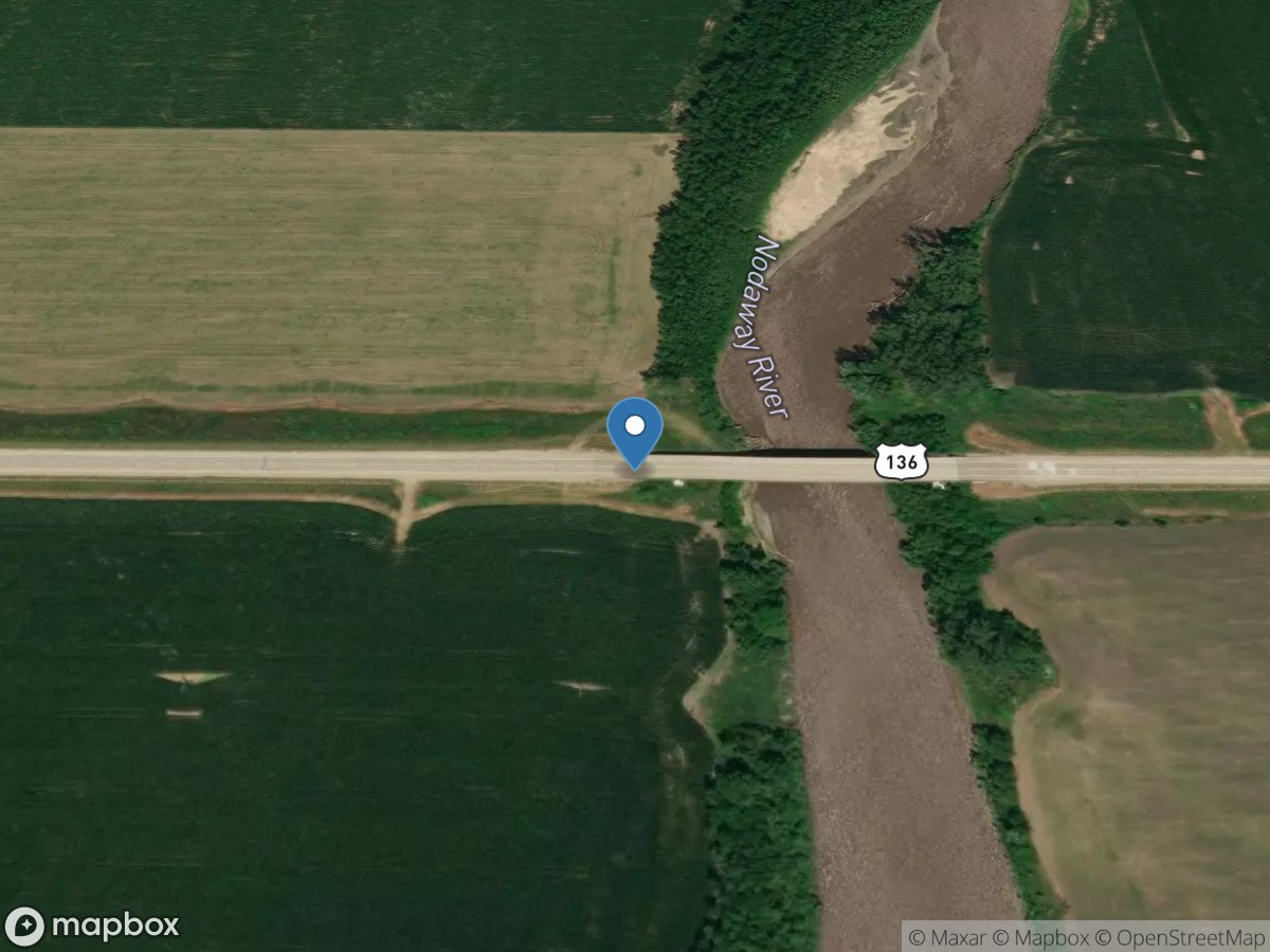 Nodaway River near Burlington Junction, MO location