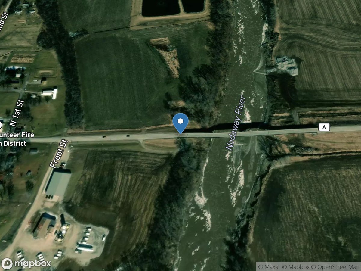 Nodaway River near Graham, MO location