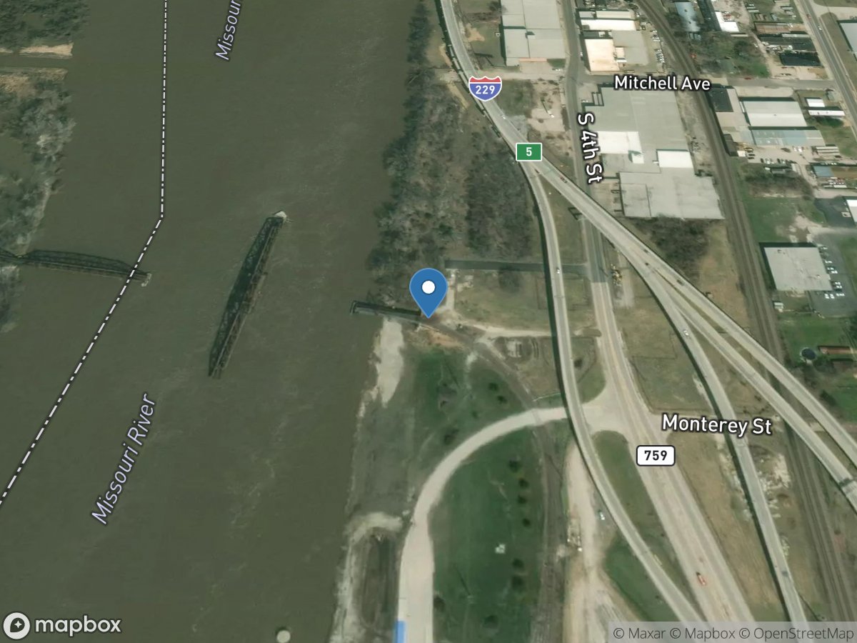 Missouri River at Saint Joseph, MO location