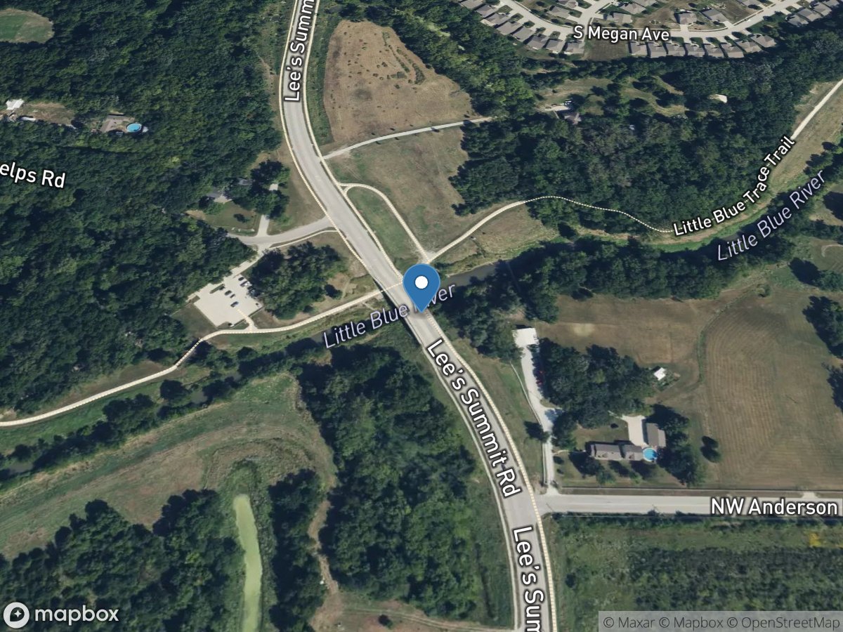 Little Blue R. at Lees Summit Road in Independence location