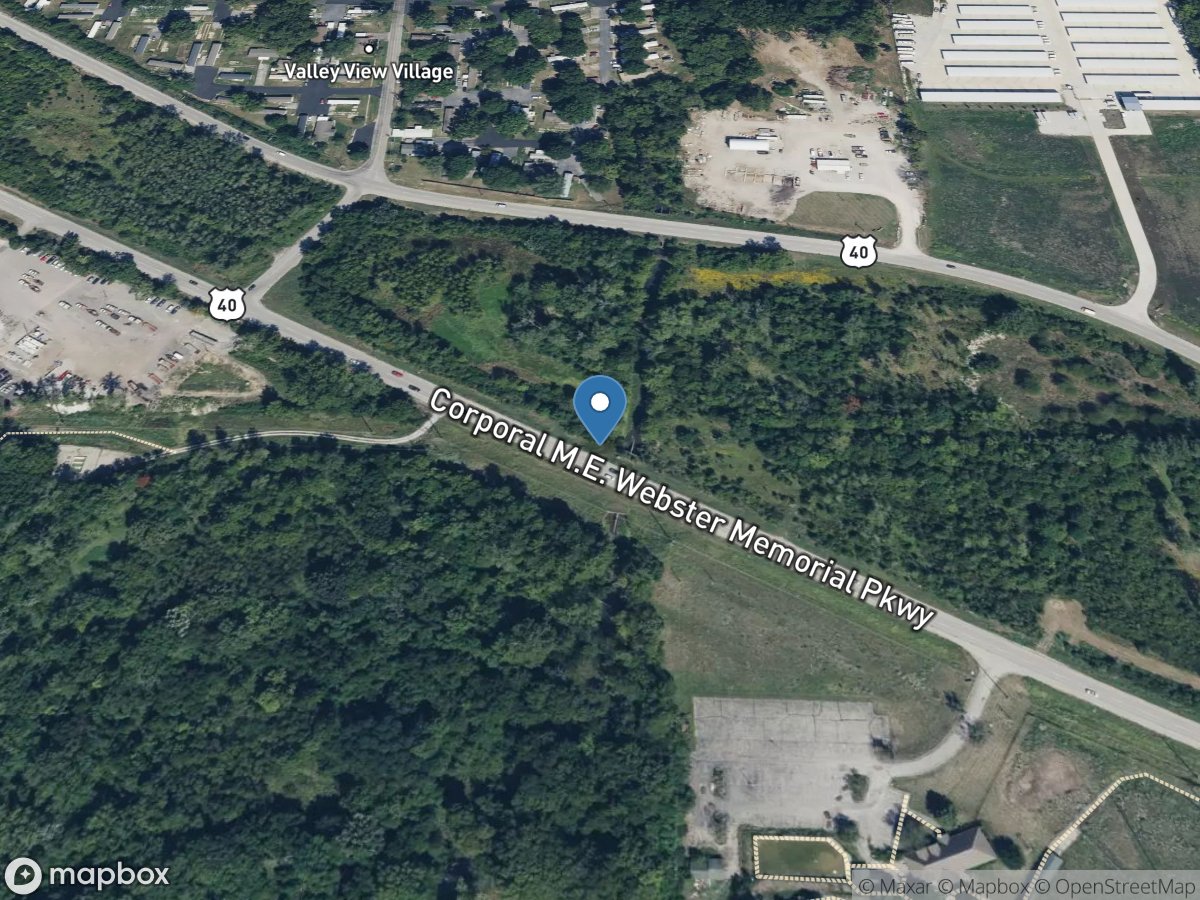 East Fork Little Blue River near Blue Springs, MO location