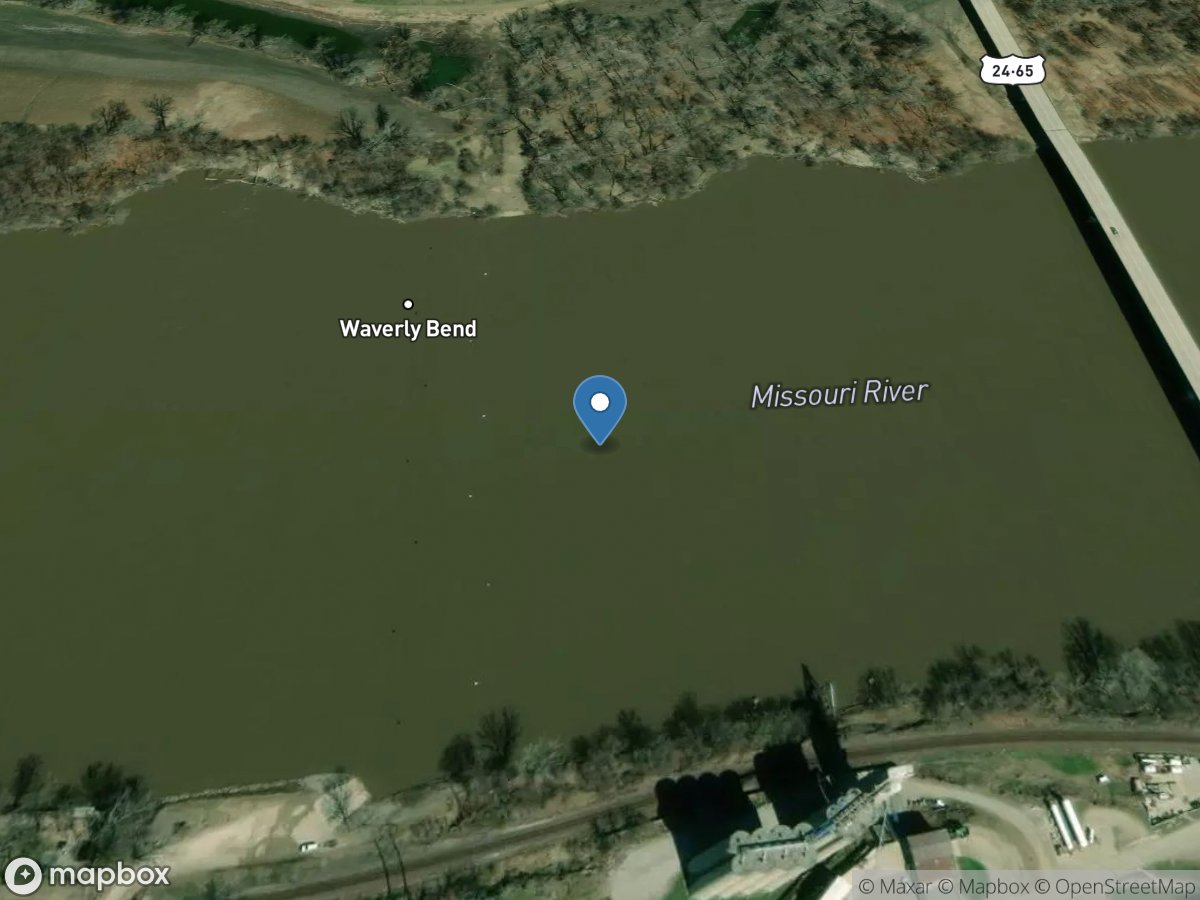 Missouri River at Waverly, MO location