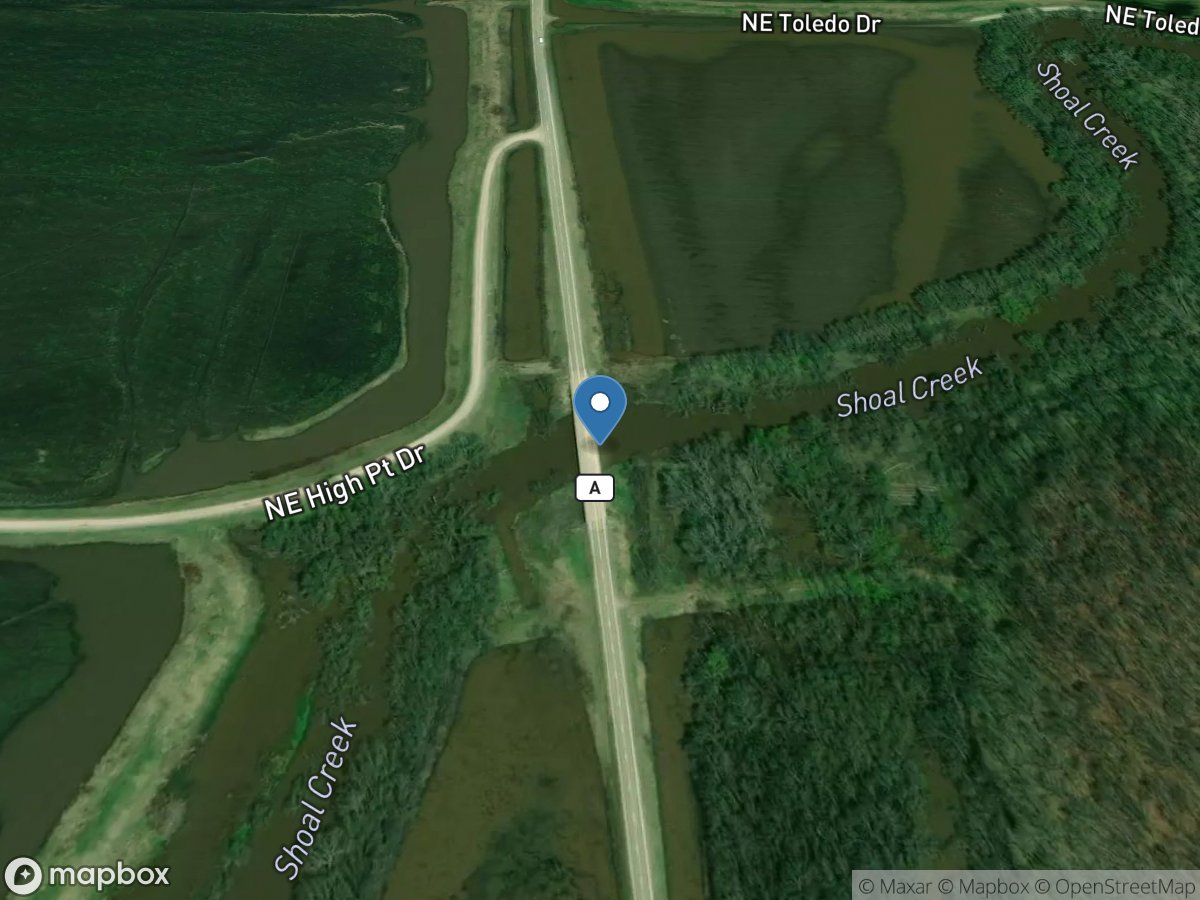 Shoal Creek near Braymer, MO location