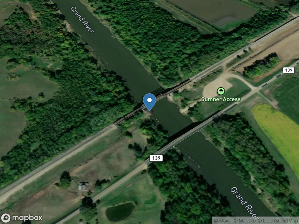 Grand River near Sumner, MO location