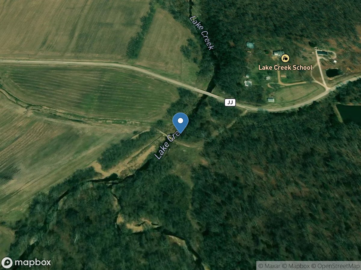 Lake Creek near Cole Camp, MO location