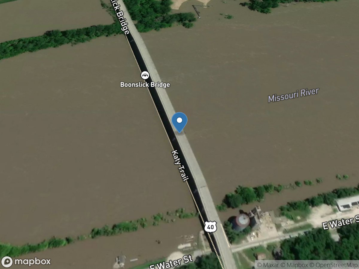 Missouri River at Boonville, MO location