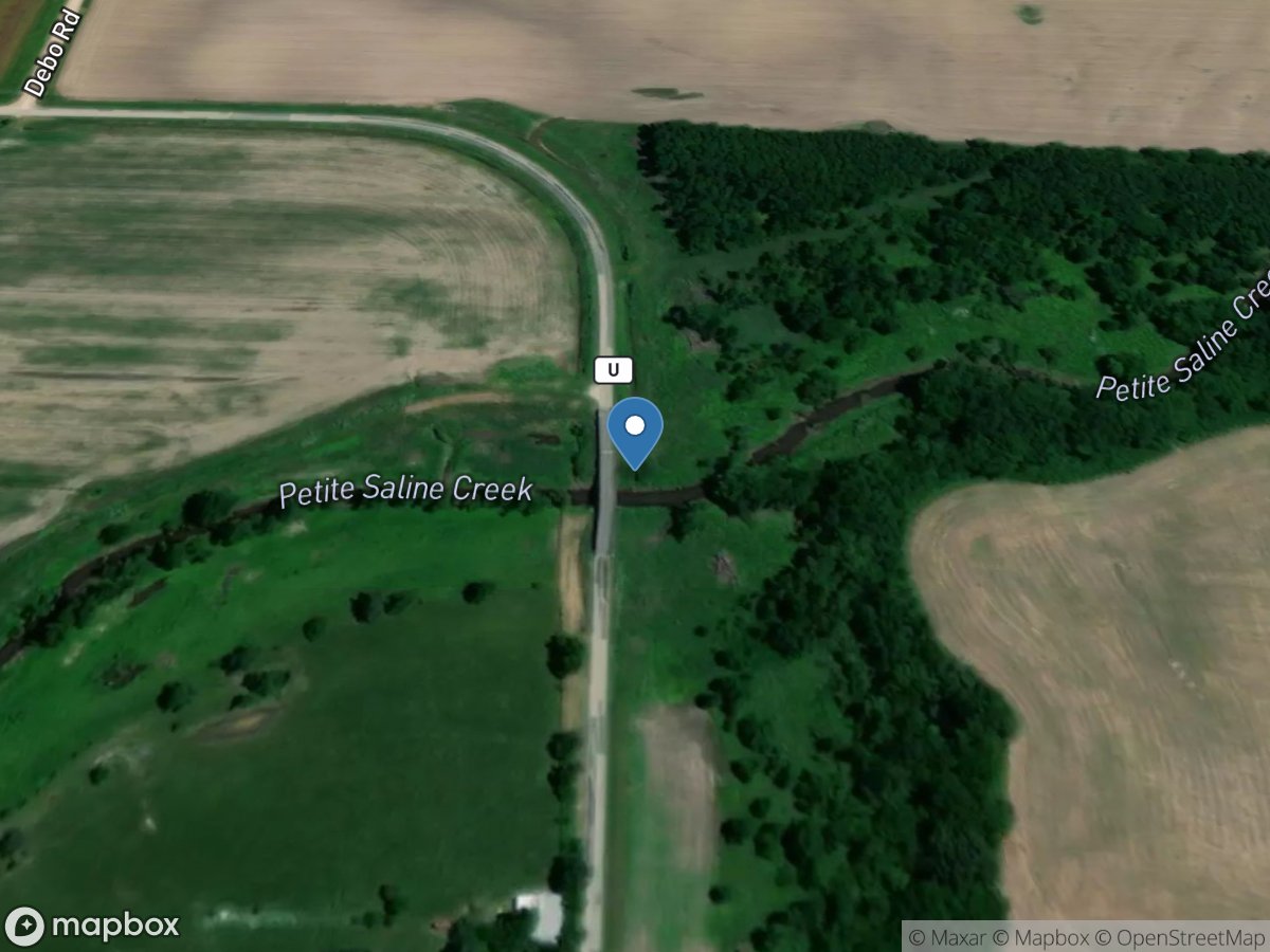 Petite Saline Creek at Highway U near Boonville, M0 location