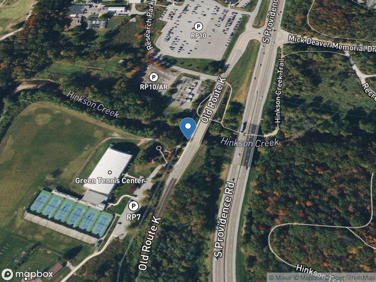 Hinkson Creek at Columbia, MO location