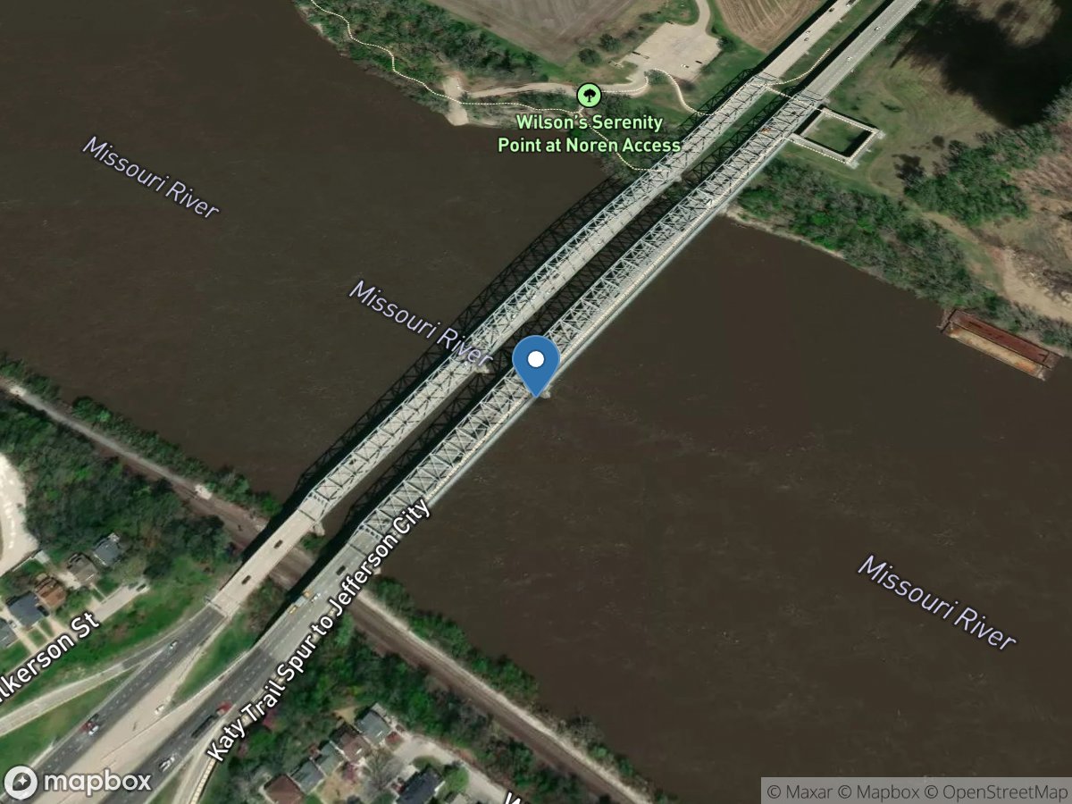 Missouri River at Jefferson City, MO location