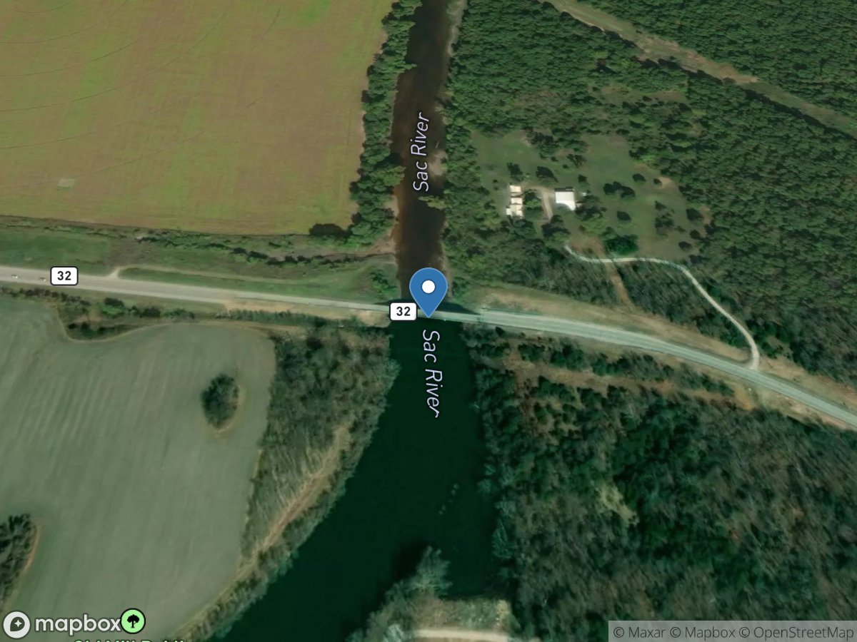 Sac River near Stockton, MO location