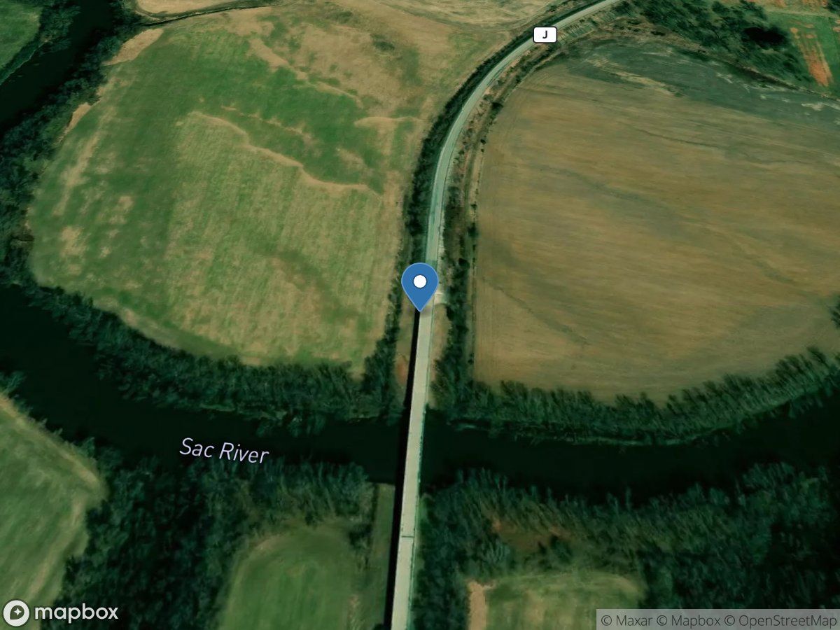 Sac River at Highway J below Stockton, MO location