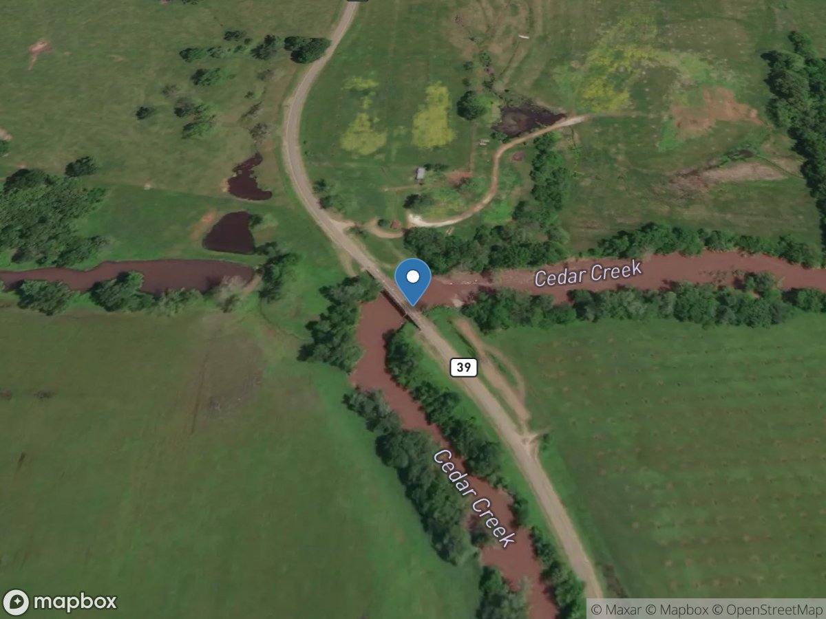 Cedar Creek near Pleasant View, MO location