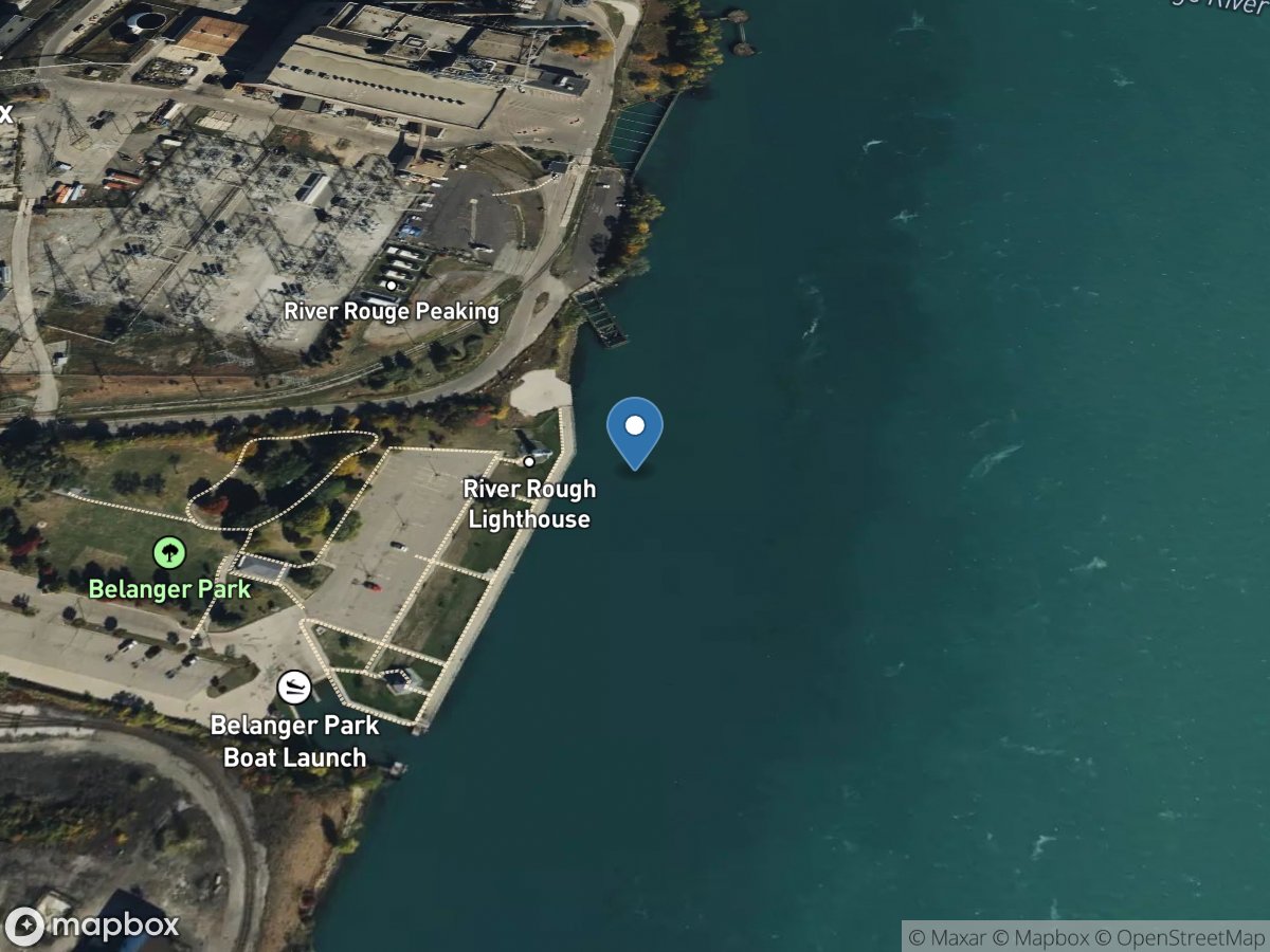 Detroit River 1250 Ft Ds River Rouge at River Rouge, MI location