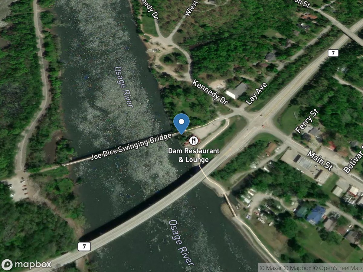 Osage River at Warsaw, MO location