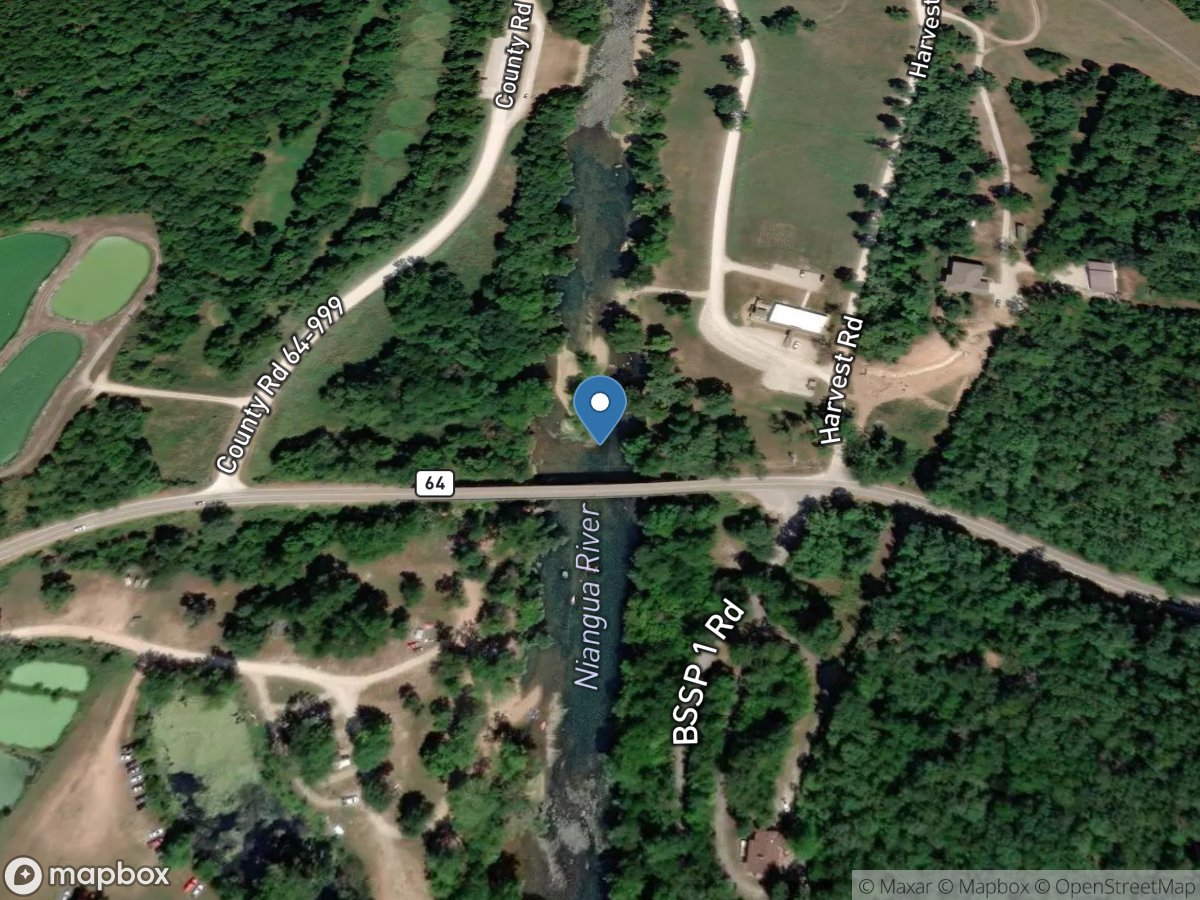 Niangua River at Bennett Spring, MO location