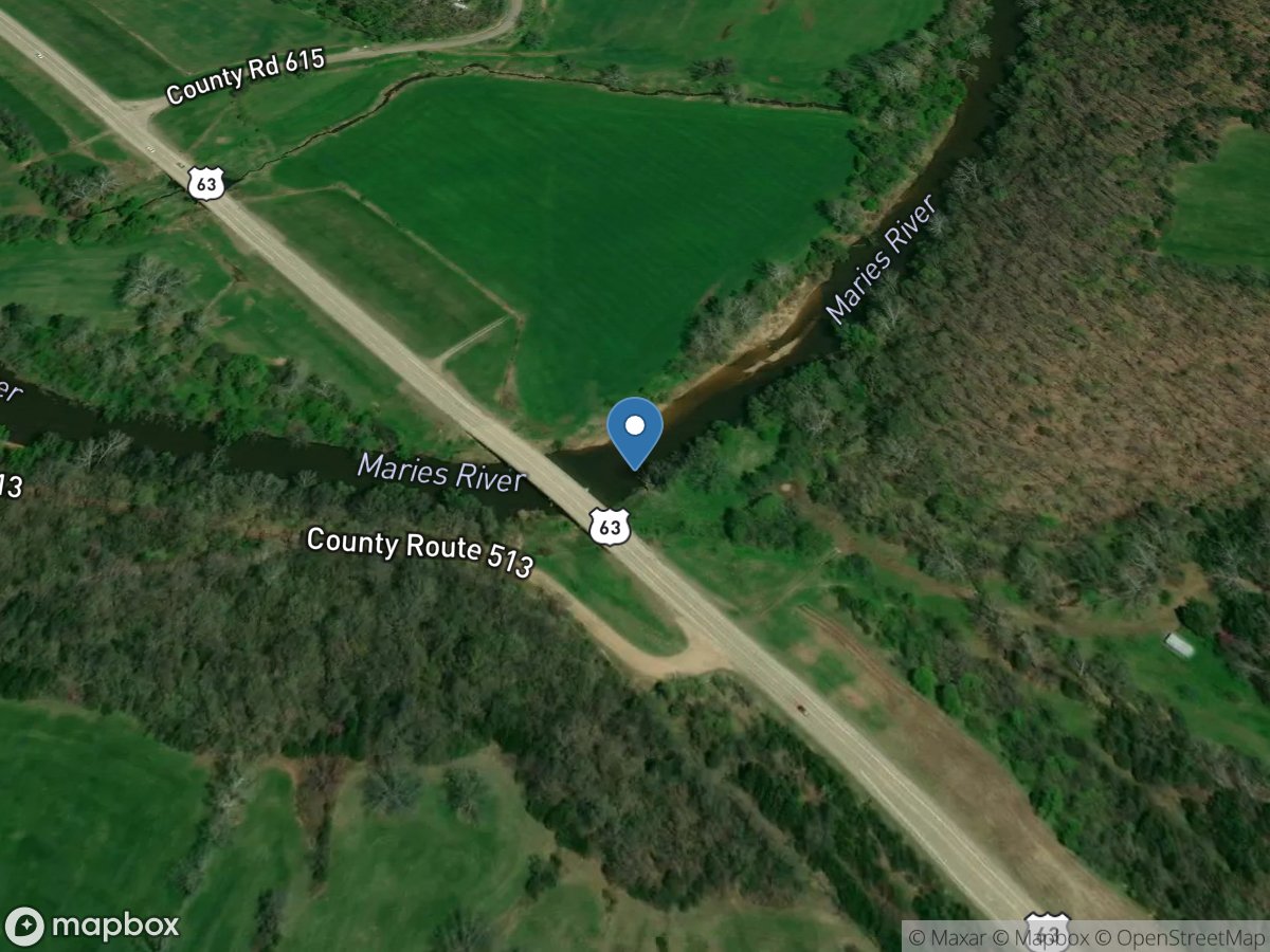 Maries River at Westphalia, MO location