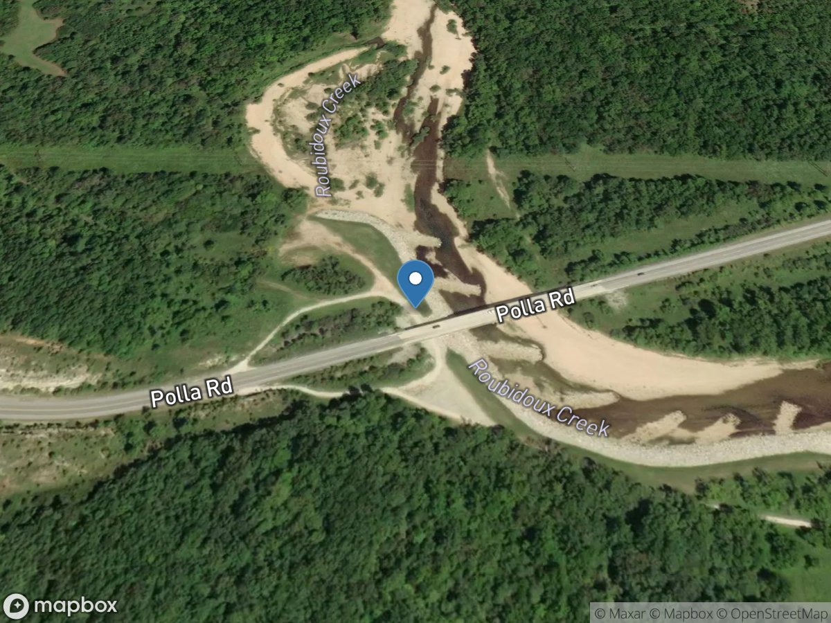 Roubidoux Creek at Polla Road bl Ft. Leonard Wood location