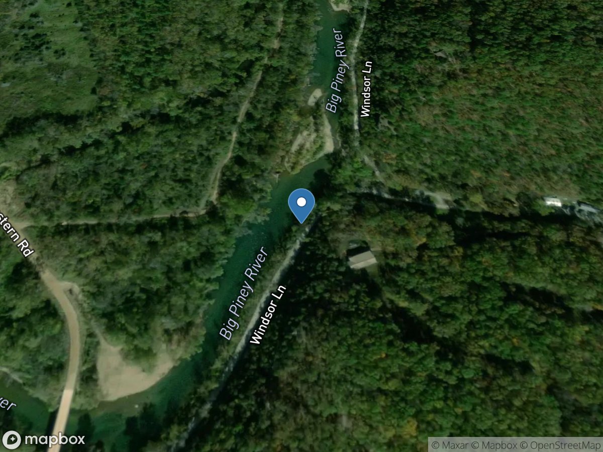 Big Piney River near Big Piney, MO location