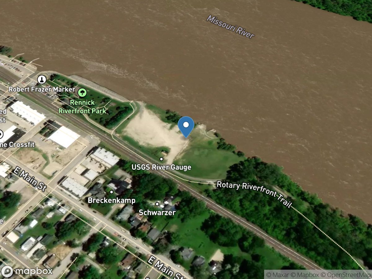 Missouri River at Washington, MO location