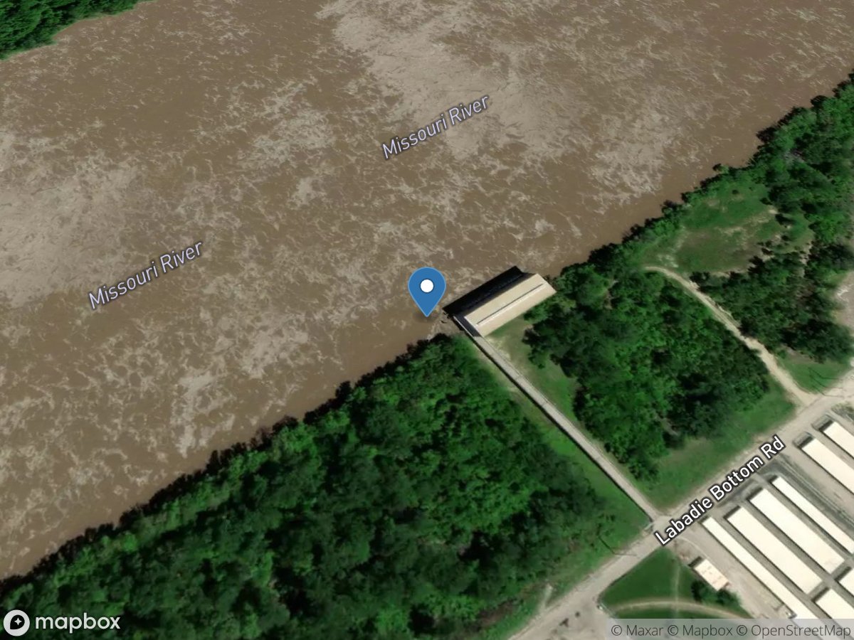Missouri River near Labadie, MO location