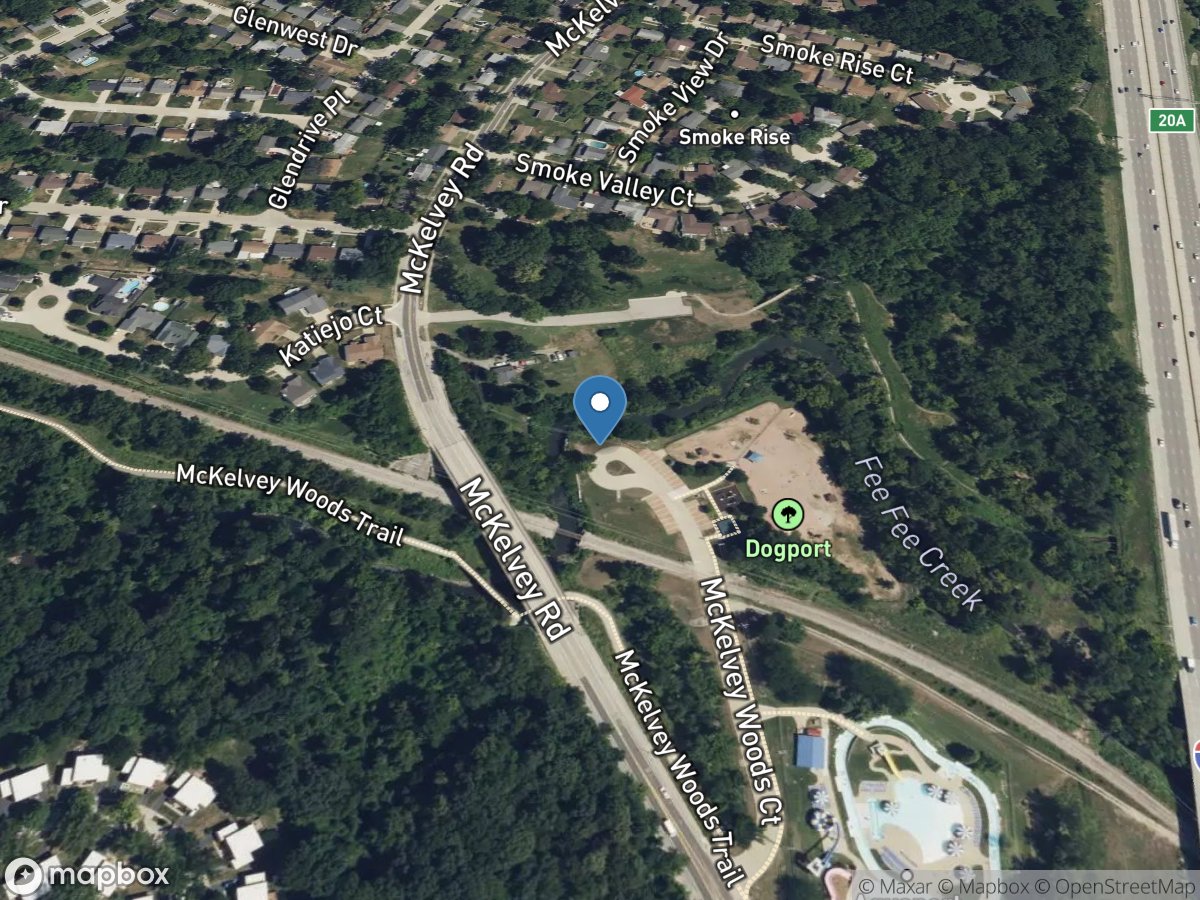 Fee Fee Creek near Bridgeton, MO location