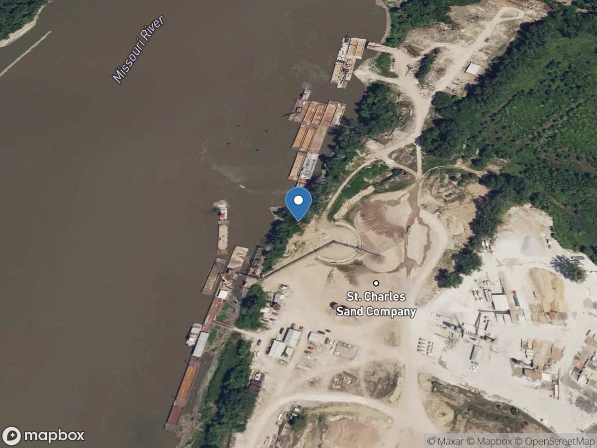Missouri River at Saint Charles, MO location