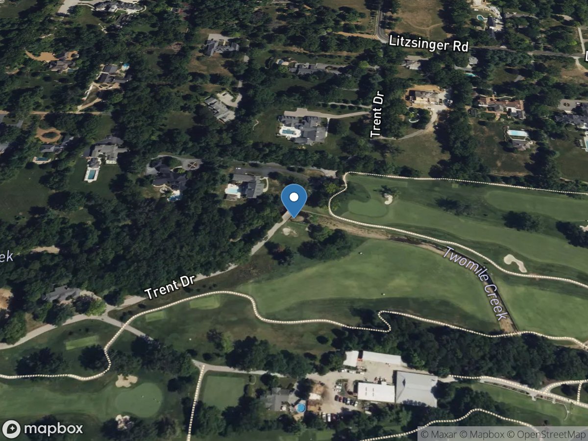 Two Mile Creek at Ladue, MO location