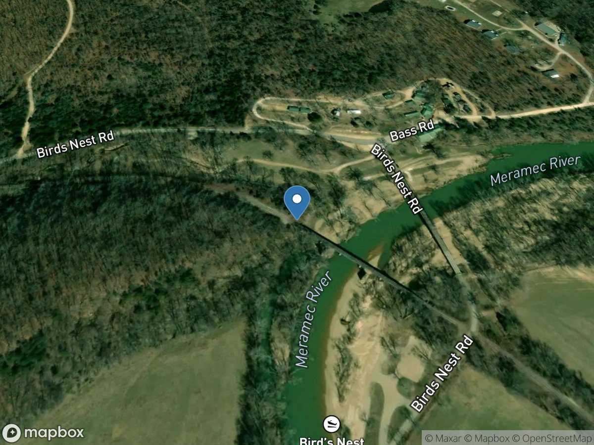 Meramec River near Steelville, MO location