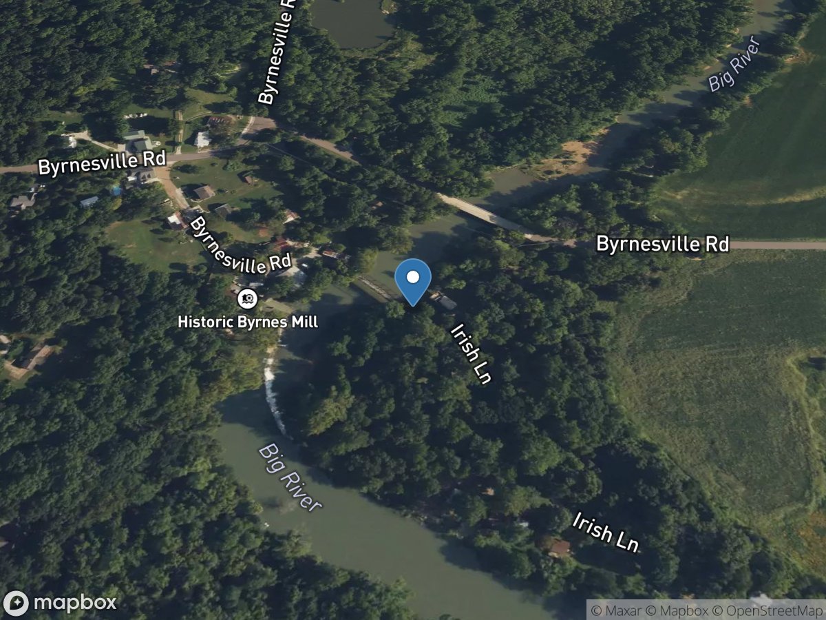 Big River at Byrnesville, MO location